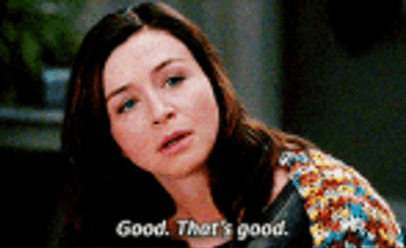 Grey's Anatomy Amelia Shepherd Good Good GIF