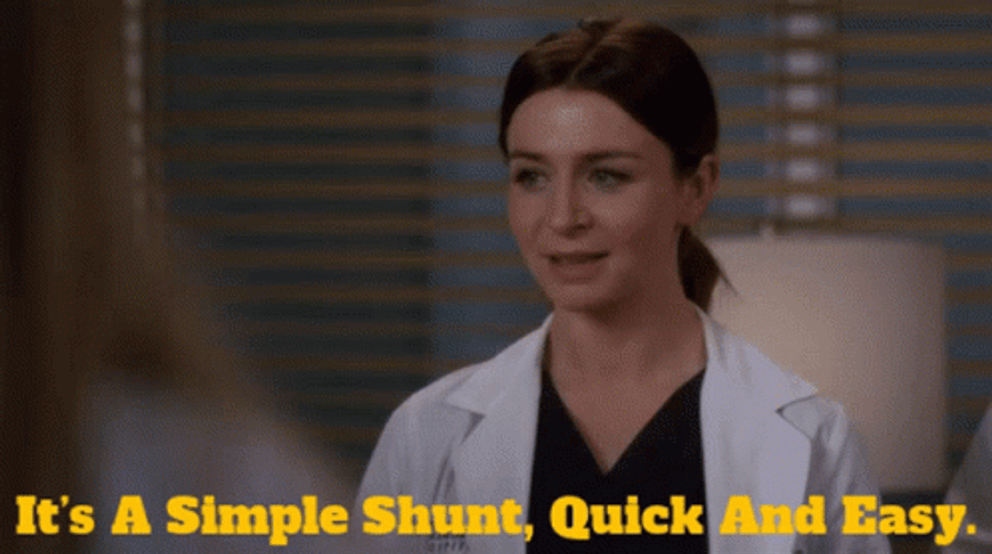 Grey's Anatomy It's A Simple Shunt GIF