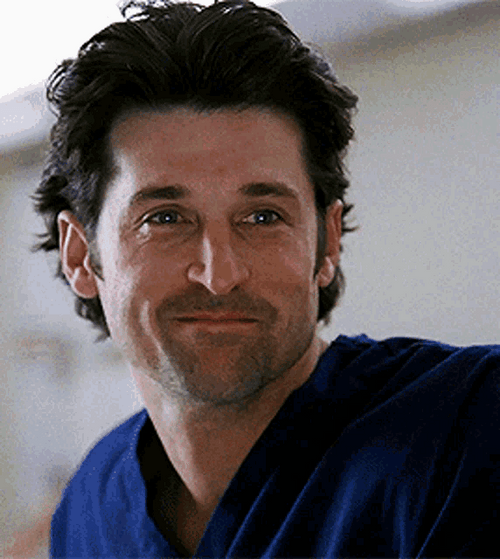 Grey's Anatomy Patrick Dempsey As Derek "McDreamy" Shepherd Shaking My Head GIF