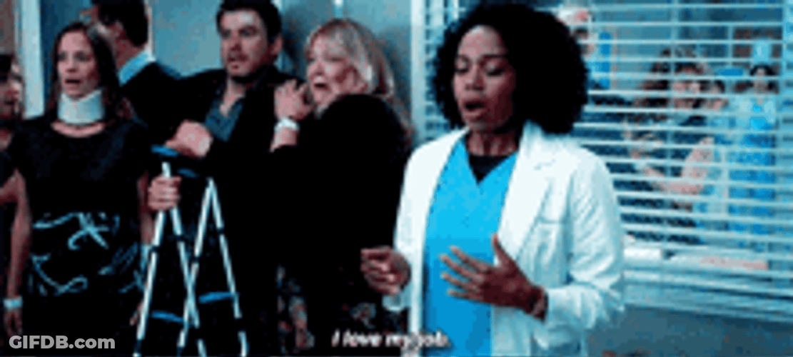 Grey's Anatomy Stephanie Edwards I Love My Job GIF