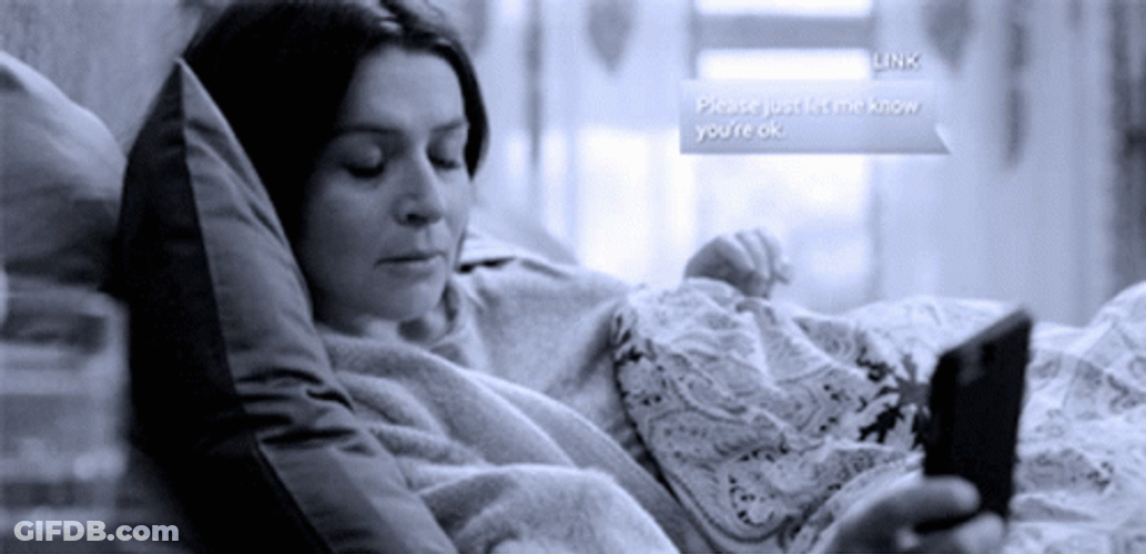 Greys Anatomy Amelia Shepherd Checking Phone Text Message GIF