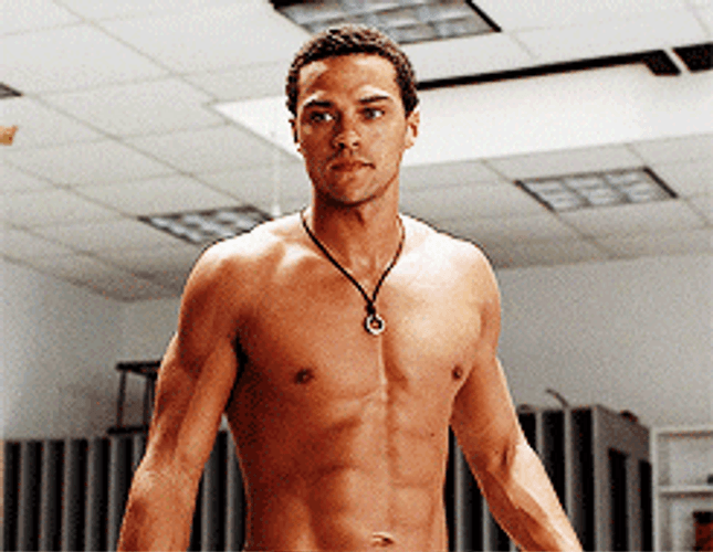 Greys Anatomy Jackson Avery Flexing Abs GIF