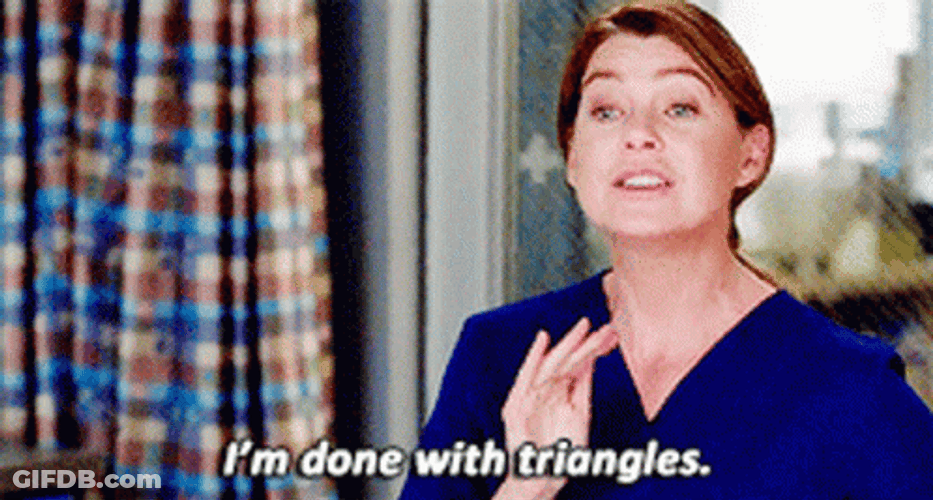 Greys Anatomy Meredith Is Done With Triangles GIF