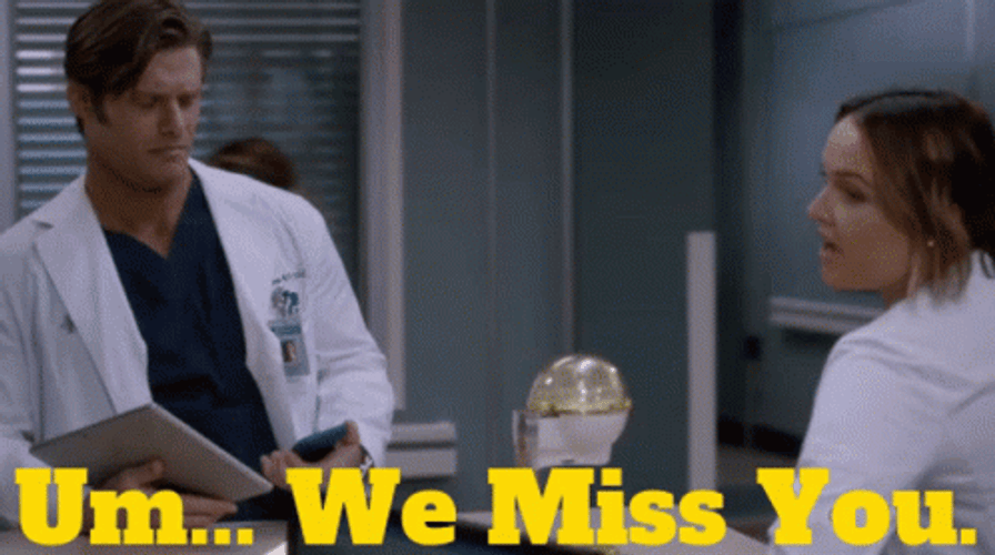 Greys Anatomy We Miss You GIF