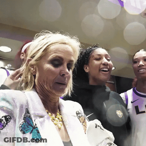 Griddy Kim Mulkey LSU Tigers GIF