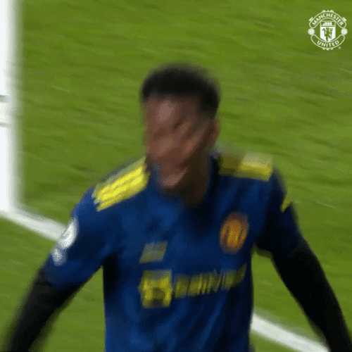 Griddy Manchester United Anthony Elanga GIF
