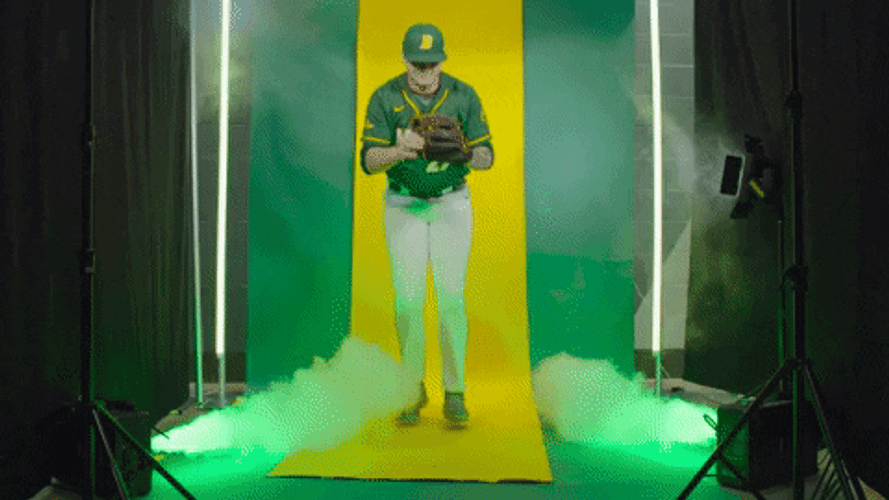 Griddy NDSU Baseball Smoke GIF