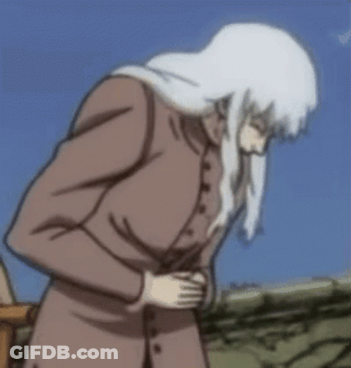 Griffith In Pain GIF