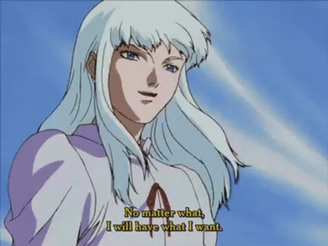 Griffith Waving Long Hair GIF