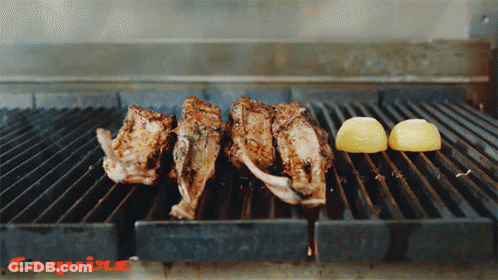 Grill With Esquire Text GIF