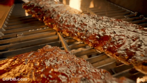 Grilled Ribs With Sauce GIF