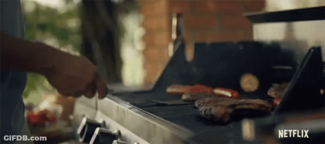 Grilling Flip Burger Pattie GIF