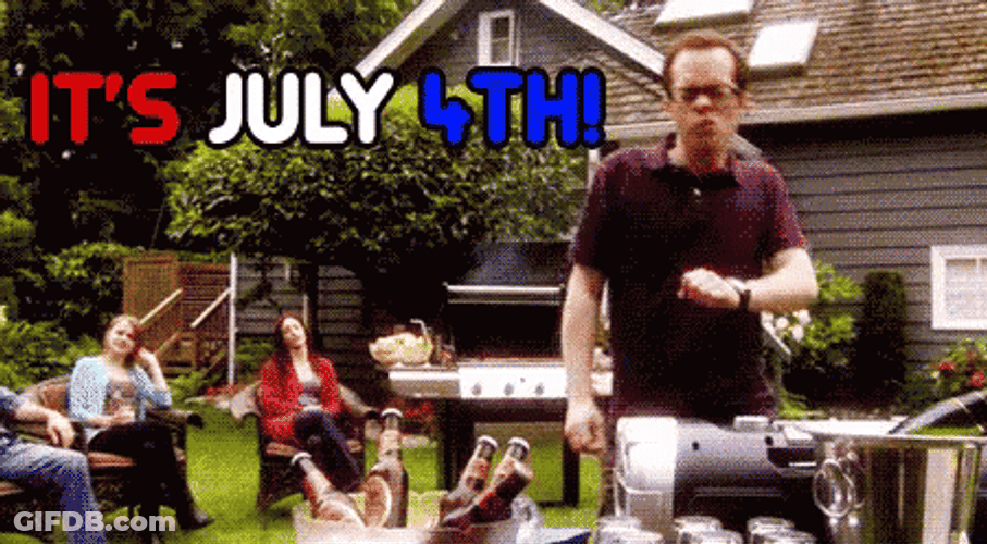 Grilling In July Fourth GIF