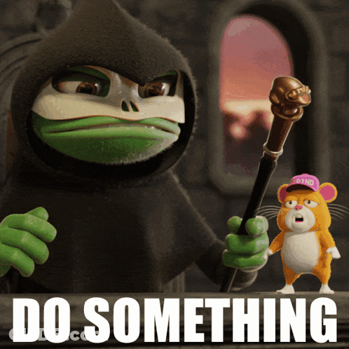 Grim Reaper And Mouse Saying Do Something GIF