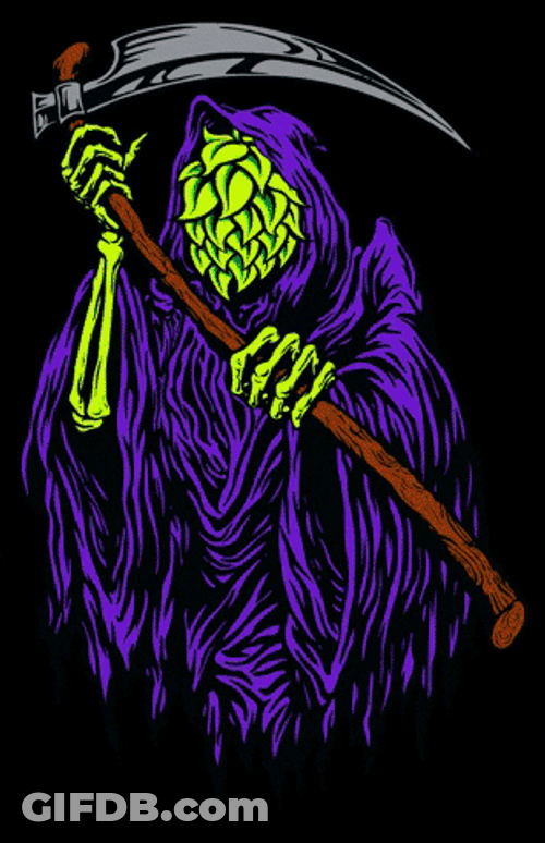 Grim Reaper Changing Colors GIF