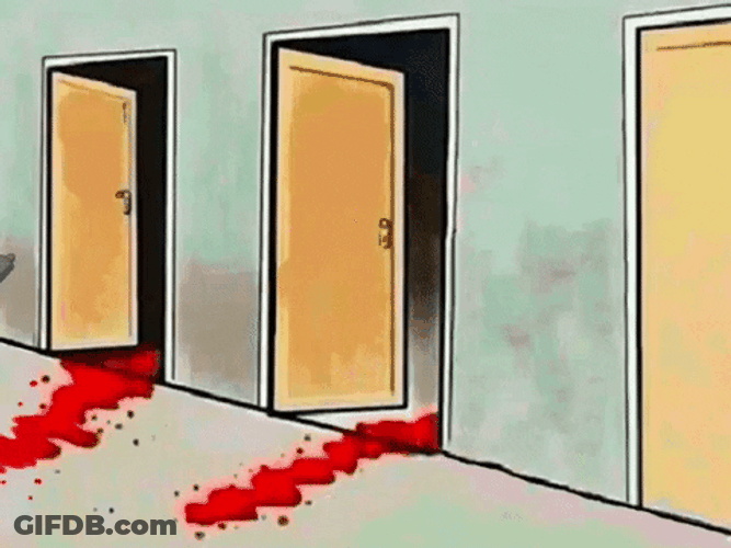 Grim Reaper Entering Doors GIF
