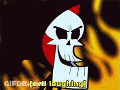 Grim Reaper From The Grim Reaper Cartoon Is Laughing GIF