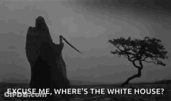 Grim Reaper Holding Cup Of Hot Sauce GIF