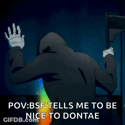 Grim Reaper Holding Scythe Pov Bsf Tells Me To Be Nice To Dontae GIF