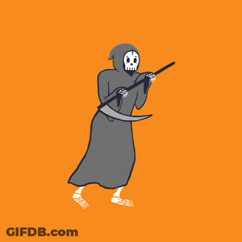 Grim Reaper Running Man Moves GIF