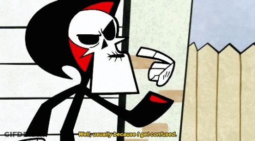 Grim Reaper Says Well Usually Because Confused Cartoon GIF