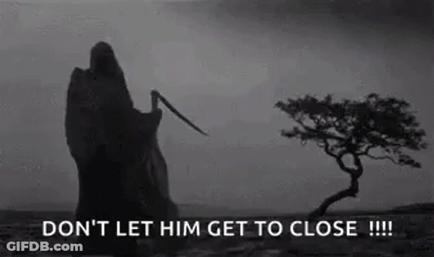 Grim Reaper Silhouette Dark Night GIF