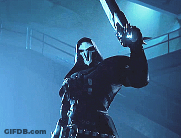 Grim Reaper Sitting At Table With Coffee Saying I Can Wait GIF