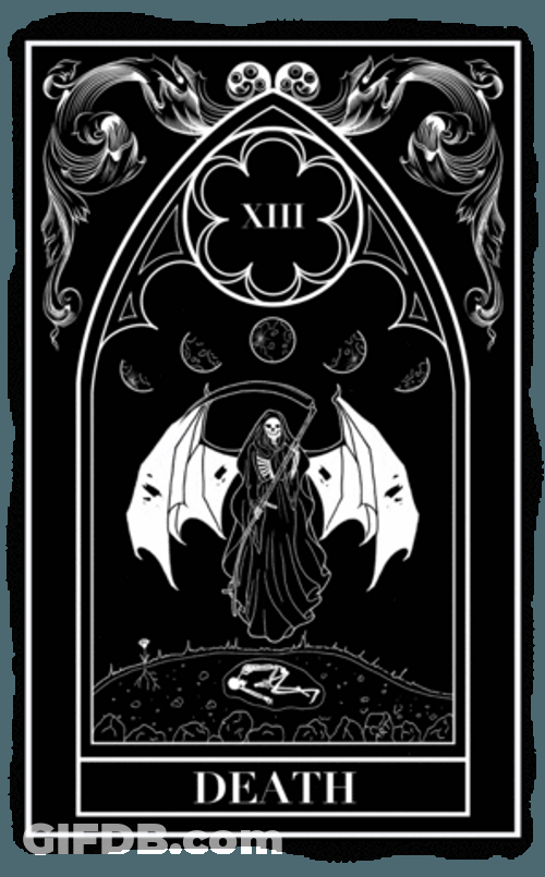 Grim Reaper Tarot Card GIF