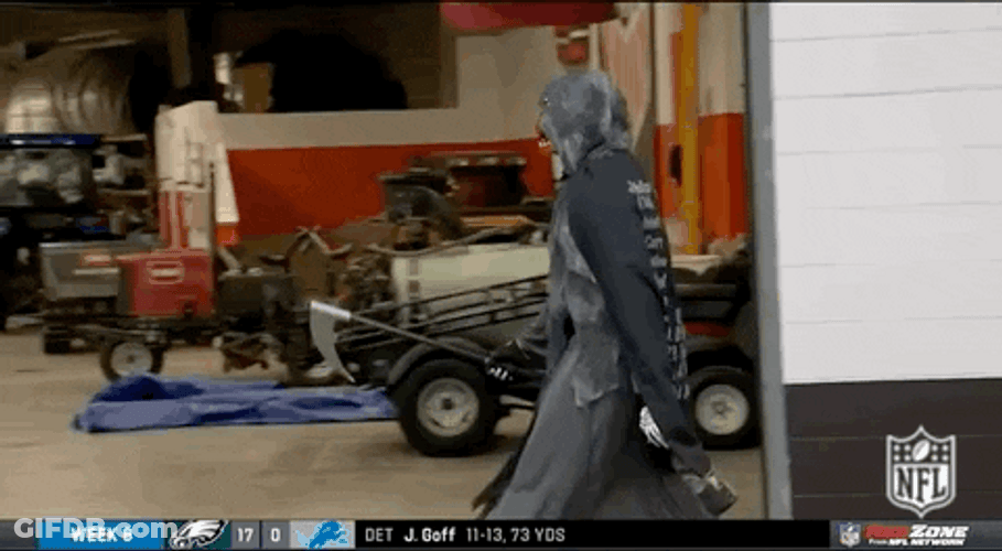Grim Reaper Visiting Cleveland Browns Football GIF