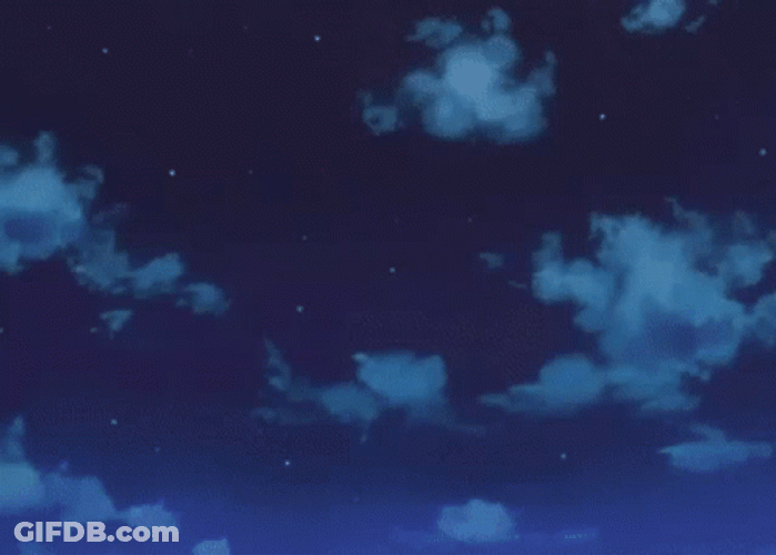 Grimmjow Appearing Behind Clouds GIF