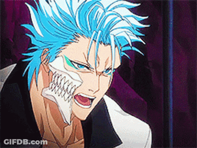 Grimmjow Jaegerjaquez Screaming GIF