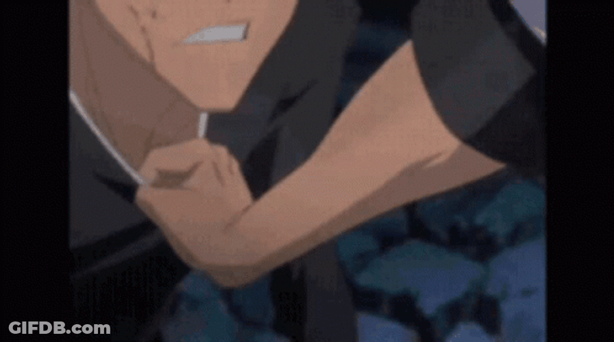 Grimmjow Punching Ichigo GIF