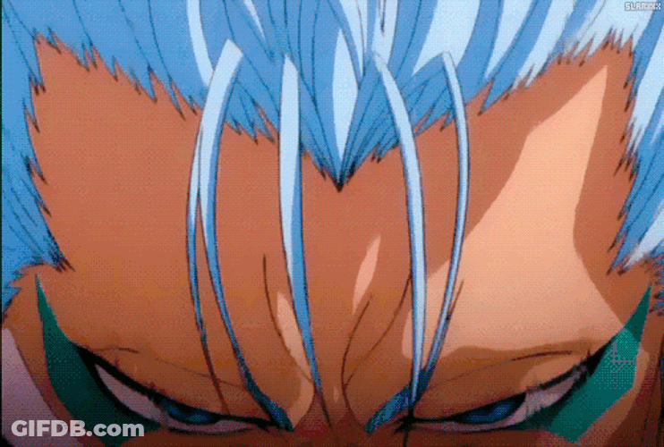 Grimmjow Scratching His Sword GIF