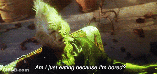 Grinch Am I Just Eating Because I'm Bored? GIF
