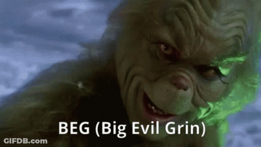 Grinch Big Evil Grin GIF