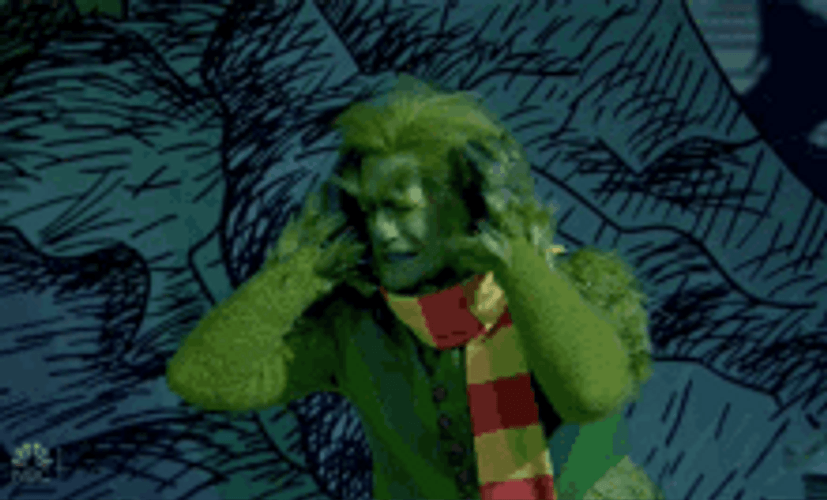Grinch Cover Ears GIF