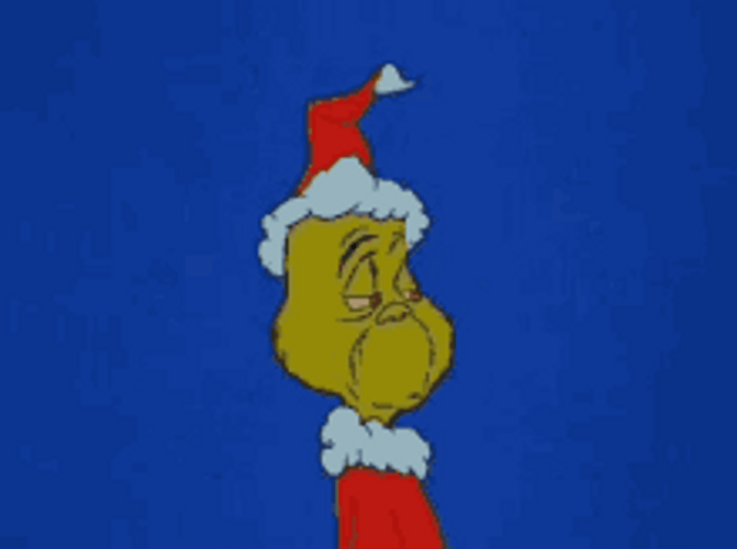 Grinch Frown Face GIF