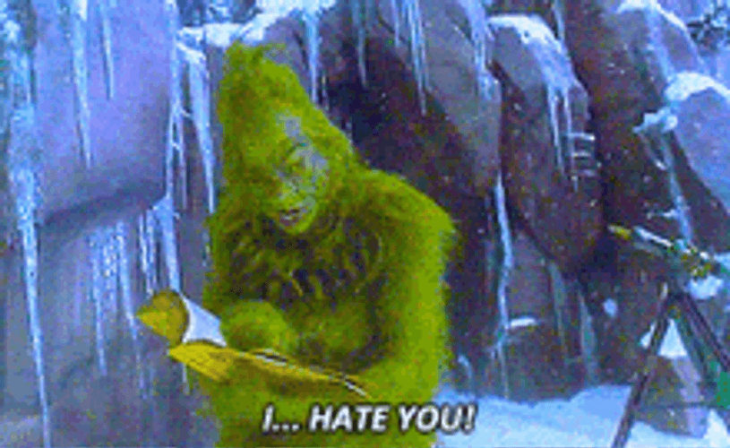 Grinch I Hate You Scream GIF