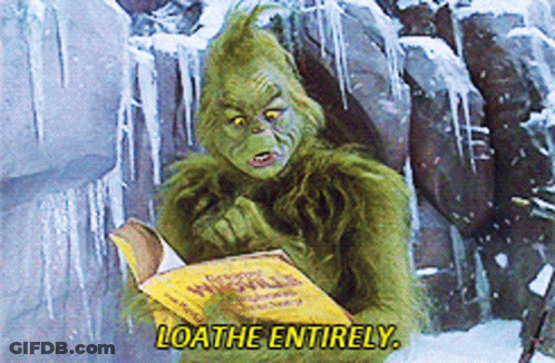 Grinch Reading Book Loath GIF