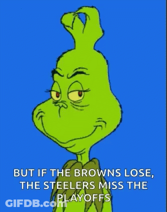 Grinch Saying Browns Lose Steelers Miss Playoffs GIF