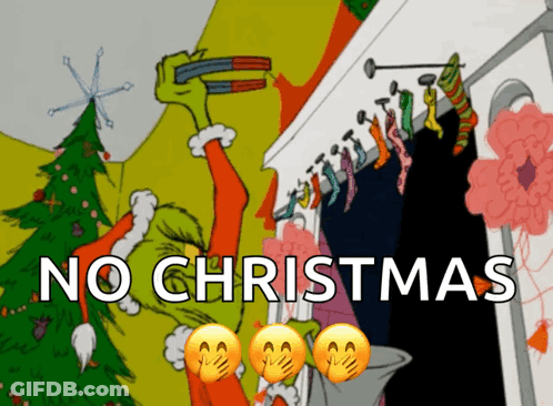 Grinch Saying No Christmas GIF