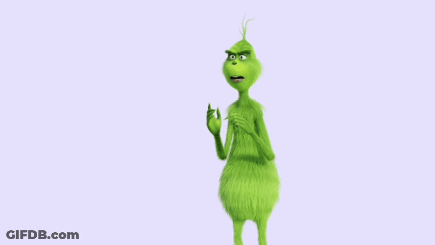 Grinch Screaming Smile Tongue Out GIF