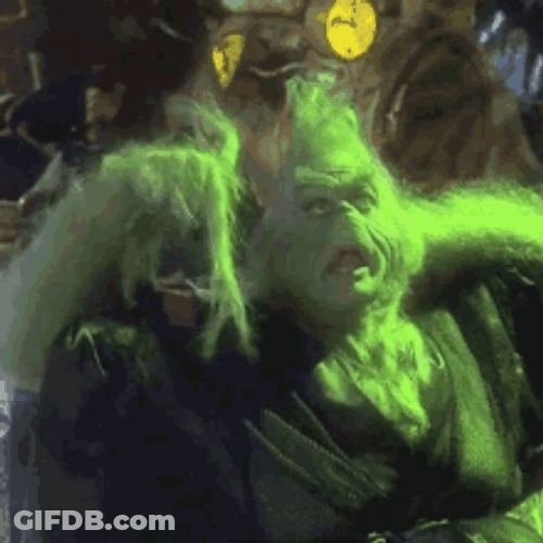 Grinch Smile Chilling Sit GIF