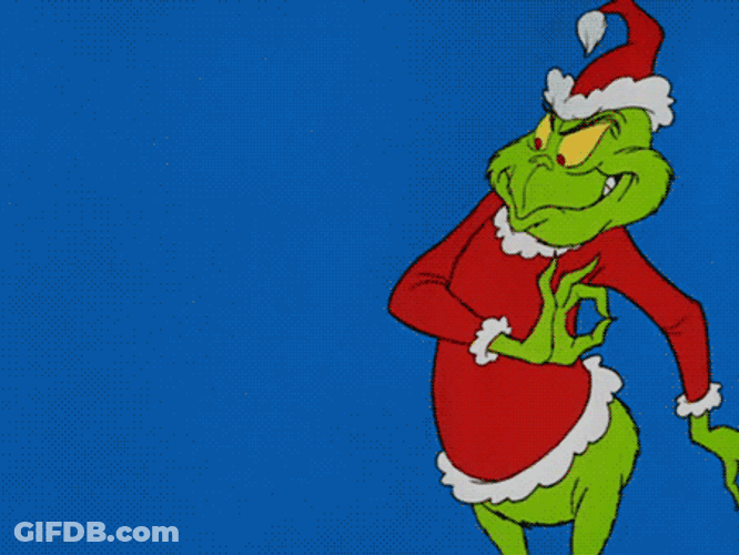 Grinch Smile Eavesdropping Christmas GIF