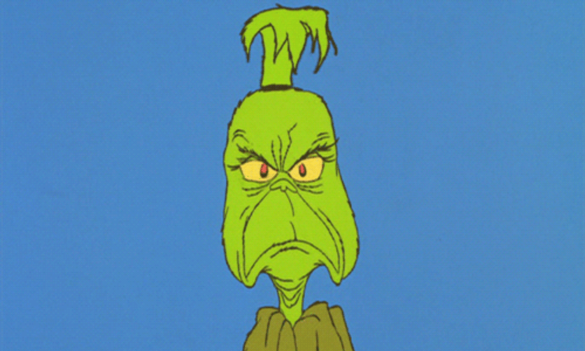 Grinch Smile Upside Down GIF