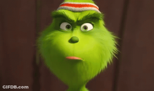 Grinch Wearing Striped Headband Saying Showtime GIF