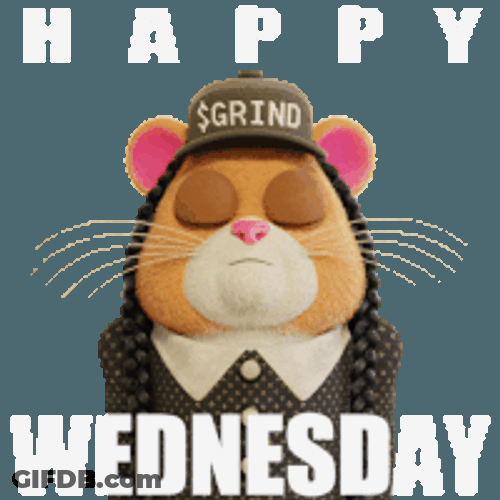Grind Funny Hamster Sticker GIF