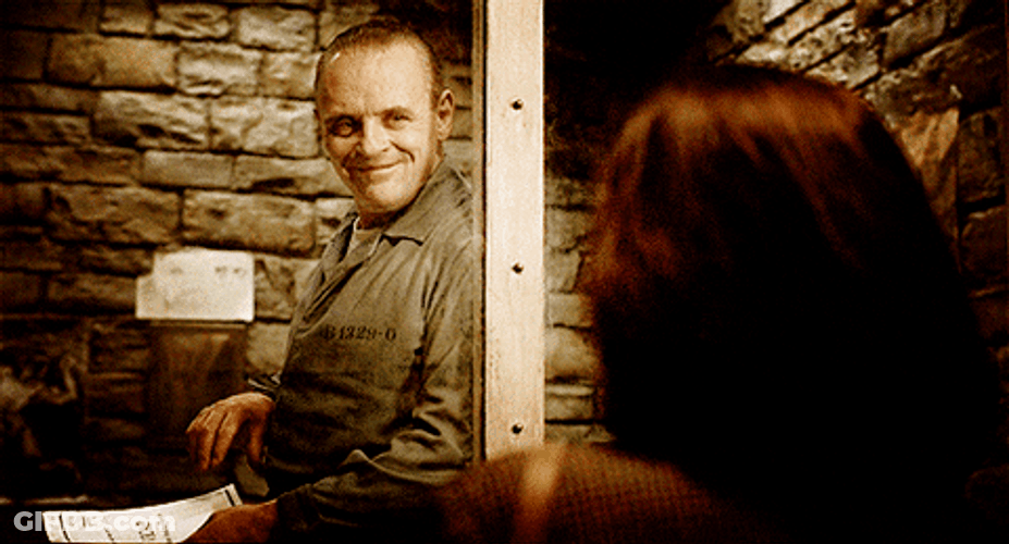 Grinning Hannibal In Silence Of The Lambs GIF