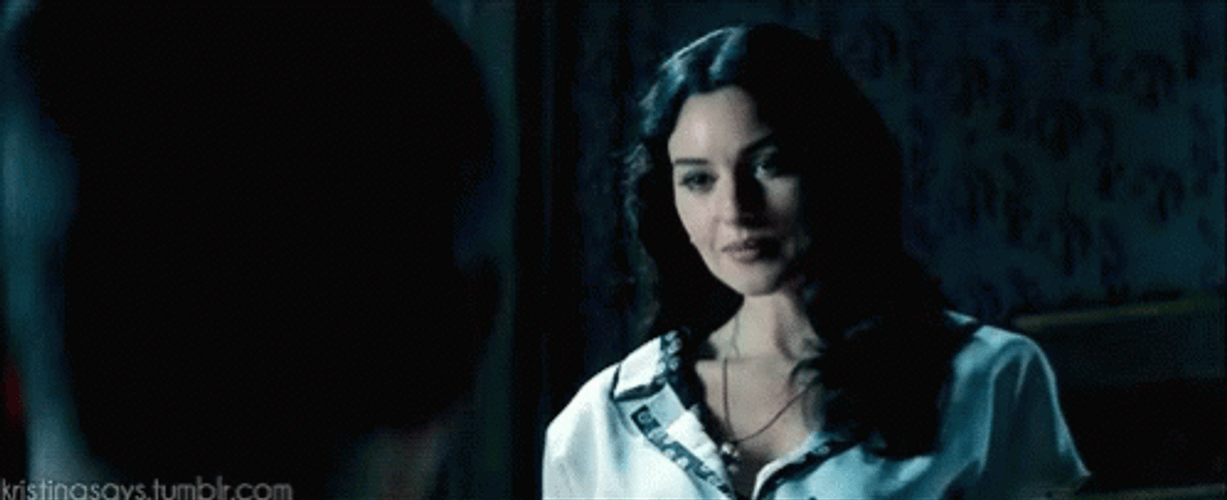 Grinning Monica Bellucci GIF