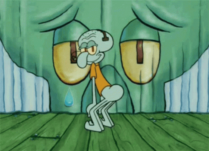 Grinning Squidward Funny Twerk GIF